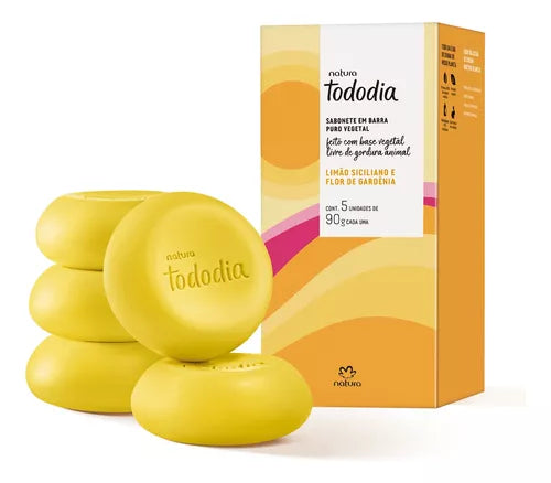 Natura Tododia Sabonete Limao Siciliano E Flor De Gardenia-5 units