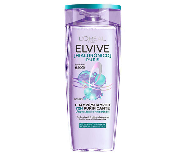 Pure Hialurônico Shampoo Hidra Purificante Sem Silicone-400ml