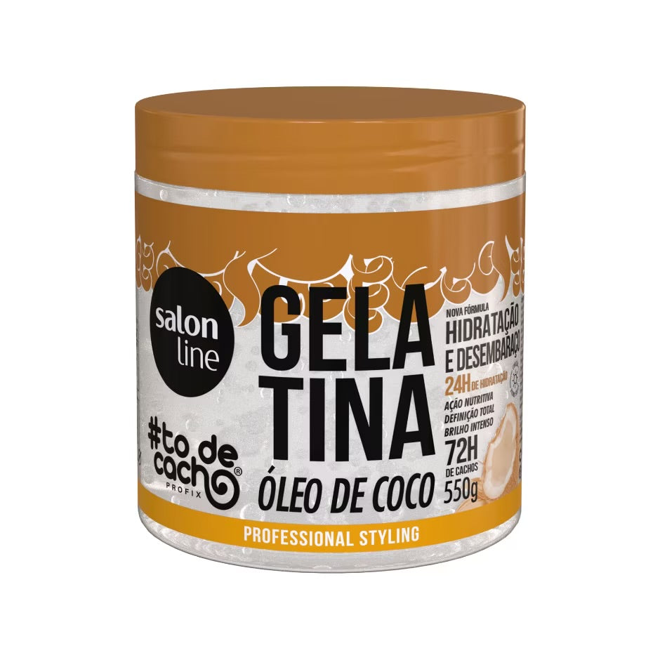 Salon Line Gelatina Óleo de Coco Hidratação e Desembaraço-550g