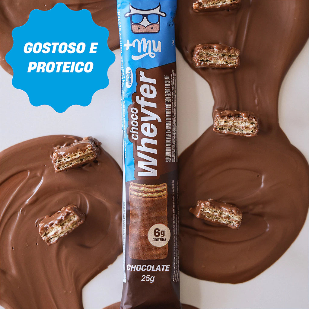 +Mu Barra de Proteína ChocoWheyfer Chocolate- 25g