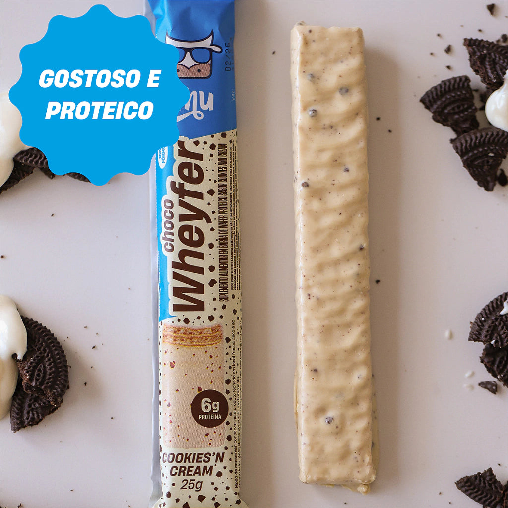 +Mu Barra de Proteína ChocoWheyfer Cookies’n Cream-25g