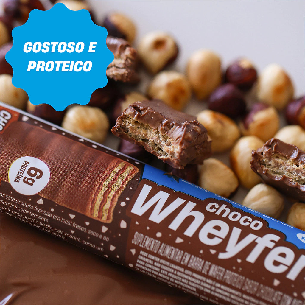 +Mu Barra de Proteína ChocoWheyfer Chocolate com Avelã-25g