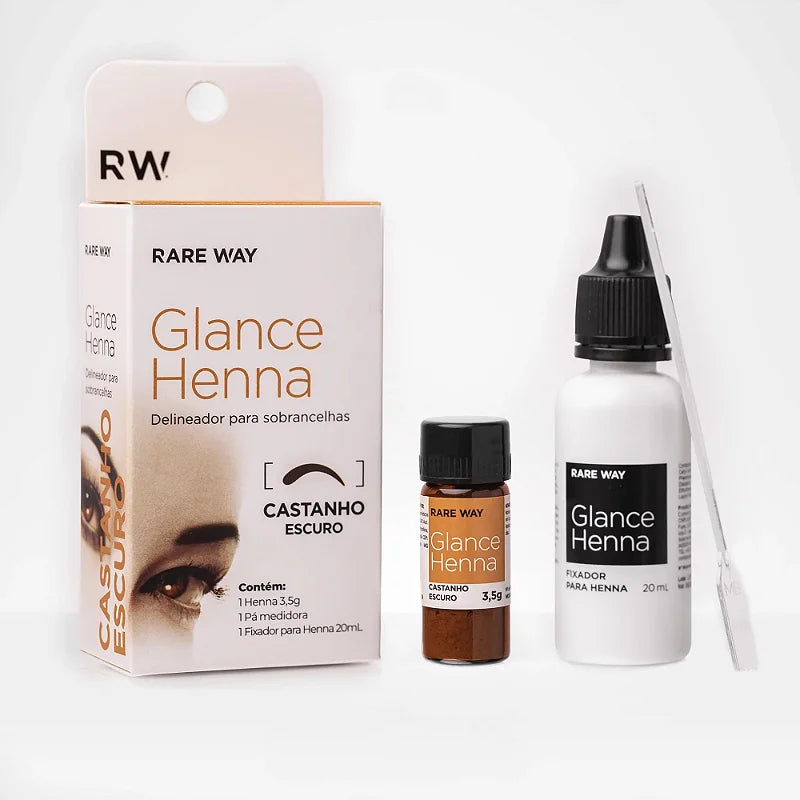 Glance Henna Castanho Escuro-3,5g/ Fixador