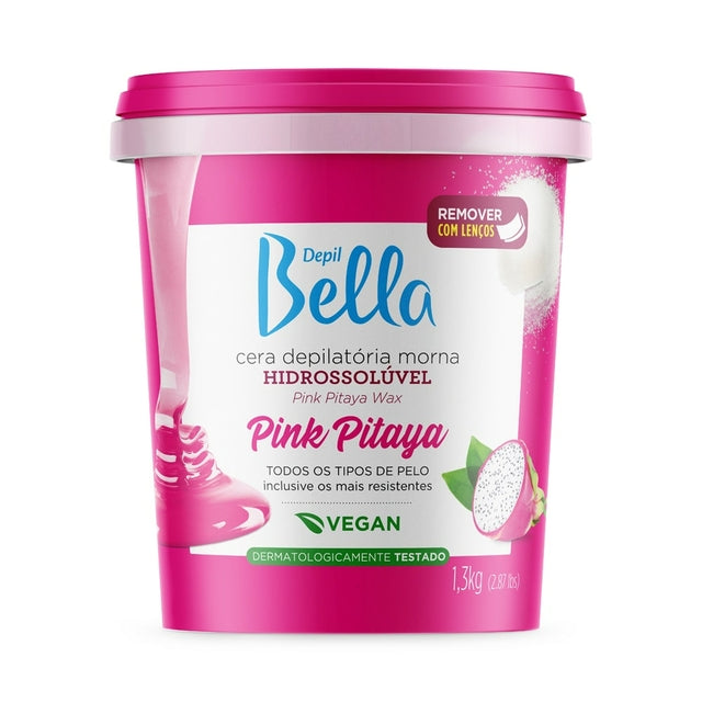 Depil Bella Cera Hidrossolúvel Pink Pitaya-1,3kg