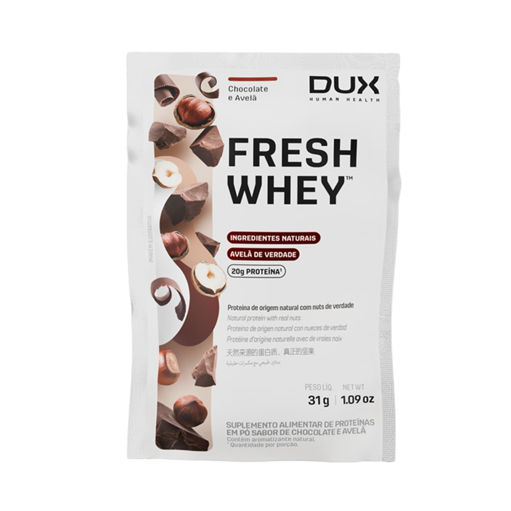 Dux Fresh Whey Chocolate e Avelã-30g