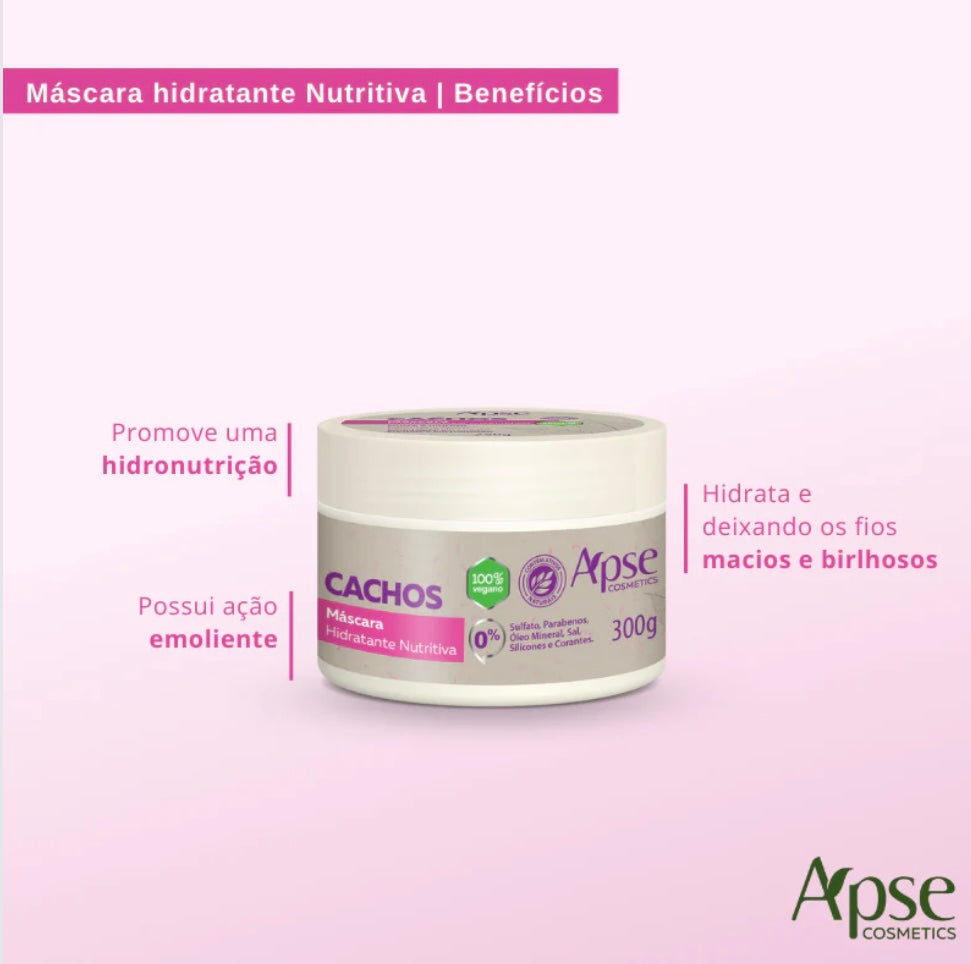 Ápice Cachos Máscara Hidratante Nutritiva-300g