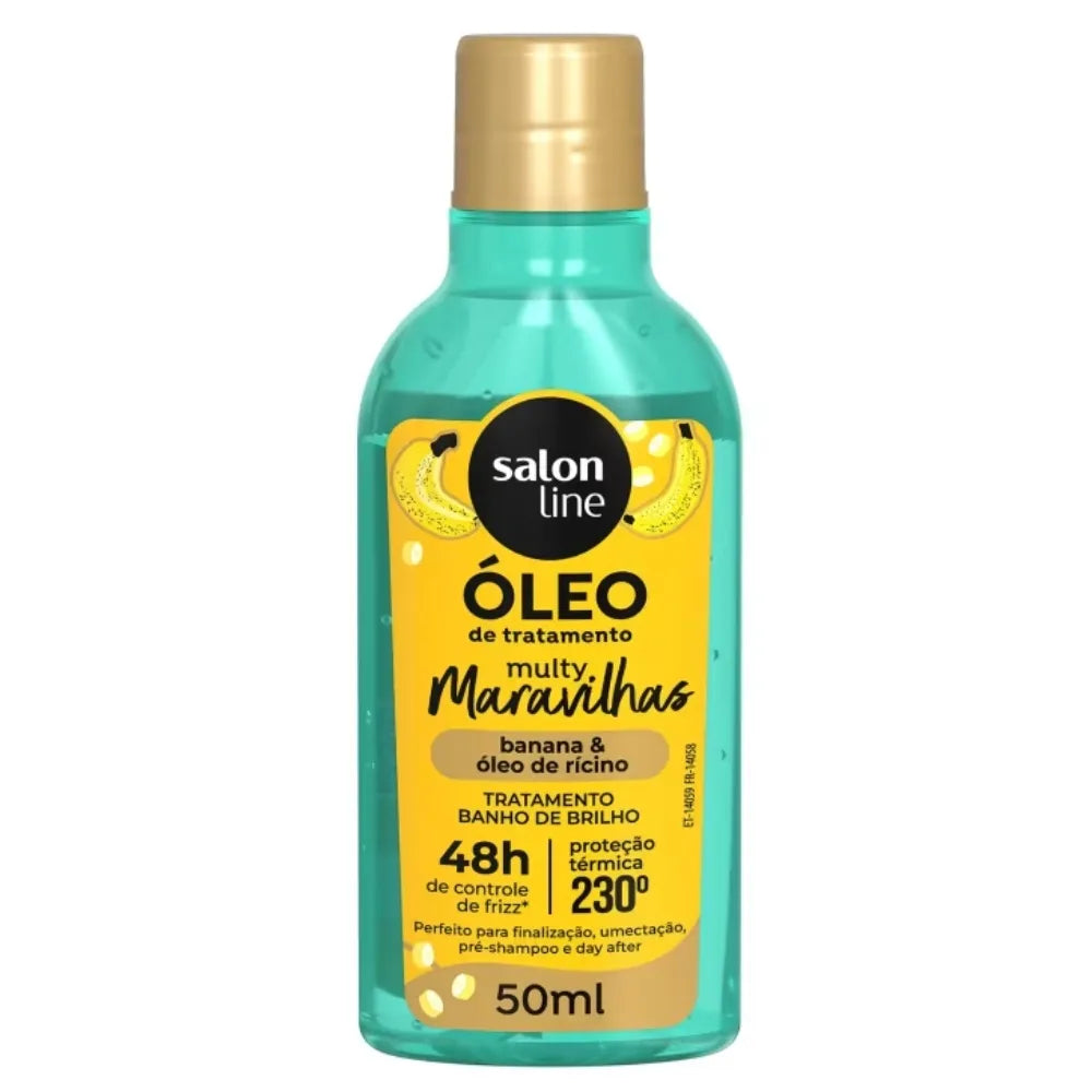 Salon Line Óleo de Tratamento Maravilhas Banana & Óleo de Ricino-50ml