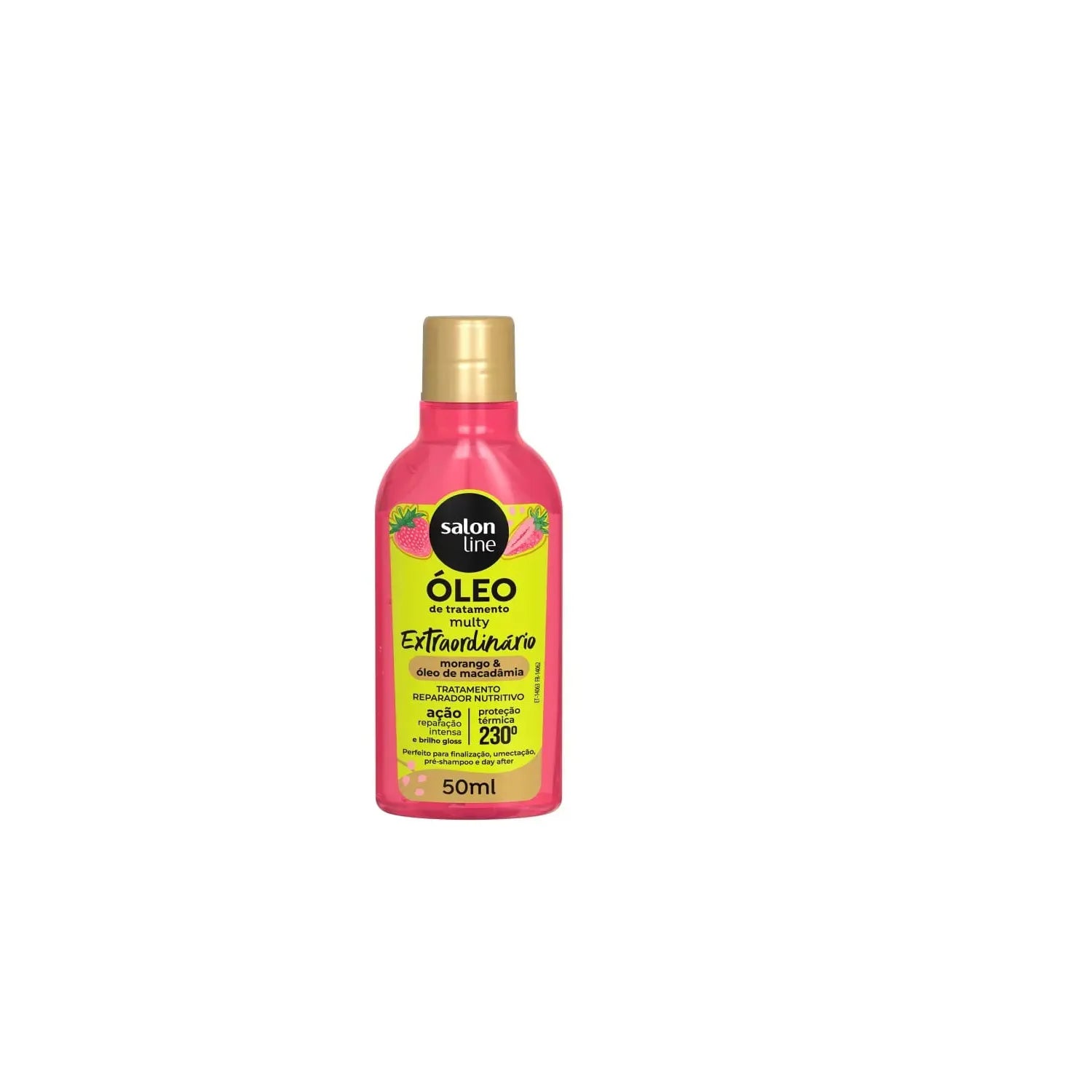 Salon Line Óleo de Tratamento Extraordinário Morango & Óleo de Macadamia-50ml