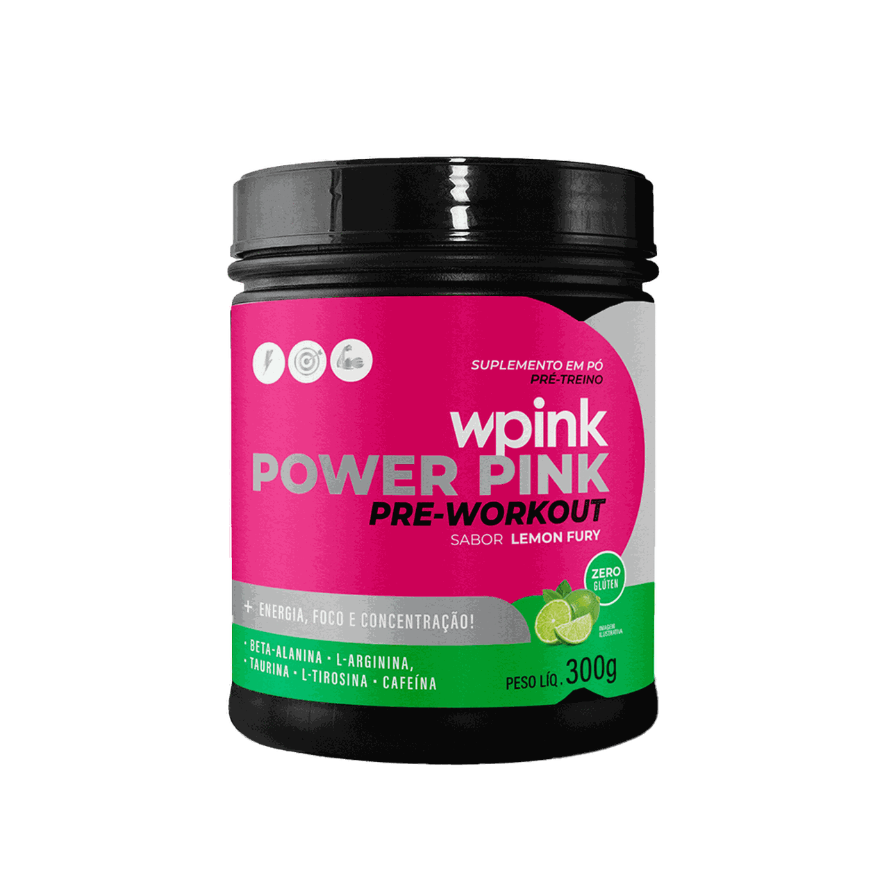 Wpink Power Pink Pré-Treino Limão- 300g