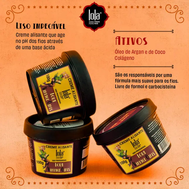 Lola From Rio Vintage Girls Creme Alisante-100g