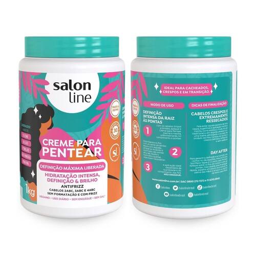 Salon Line Creme Para Pentear Definição Máxima Liberada-1kg