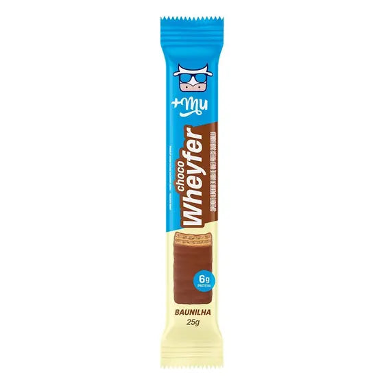 +Mu Barra de Proteína ChocoWheyfer Baunilha-25g