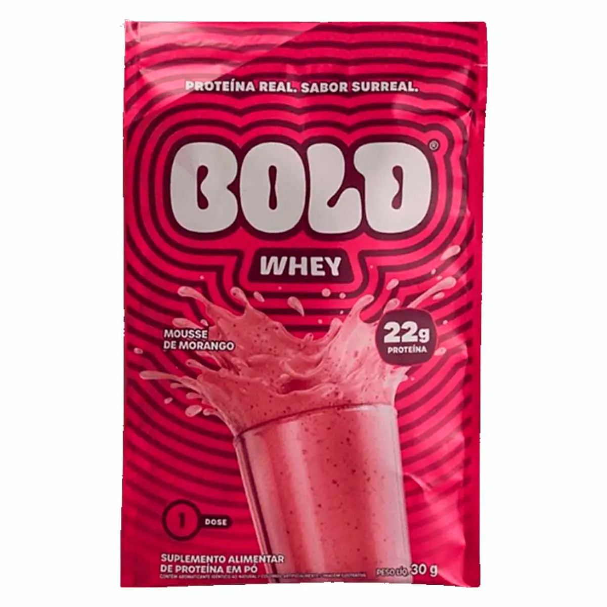Bold Whey Protein Sachê Mousse de Morango-30g