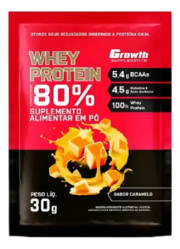 Growth Whey Protein Sachê Caramelo-30g