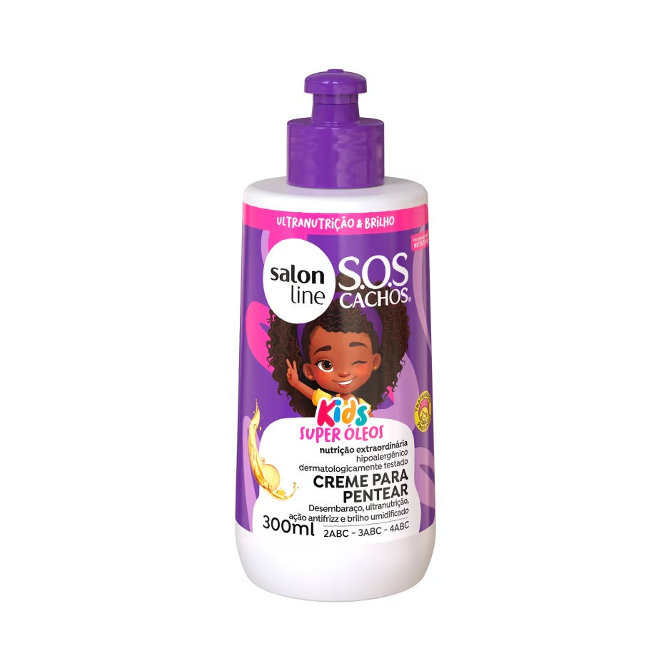 Salon Line SOS Cachos Super Óleos Kids Creme Para Pentear-300ml