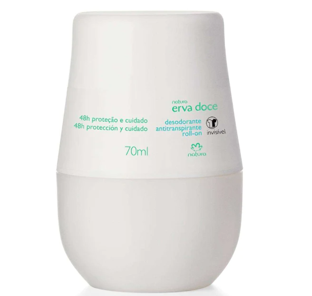 Natura Desodorante Antitranspirante Roll-On Erva Doce-70ml