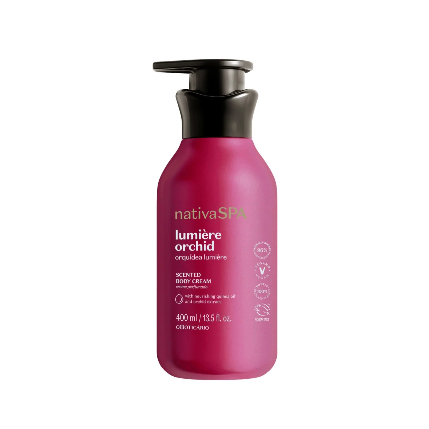 OBoticário NativaSpa Creme Perfumado Orquídea Lumière-400ml