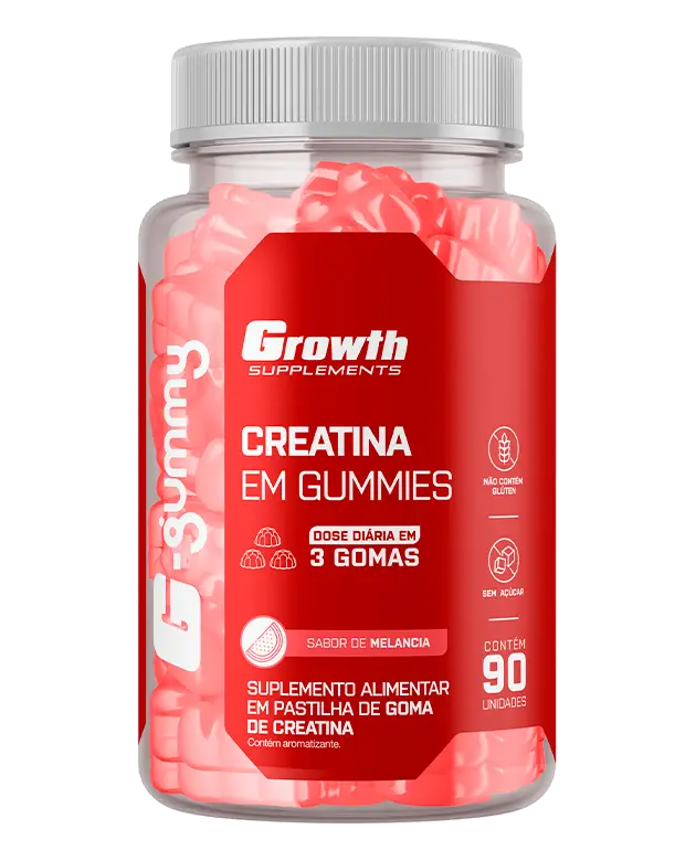 Growth Creatina Em Gummies Melancia-90 Unidades