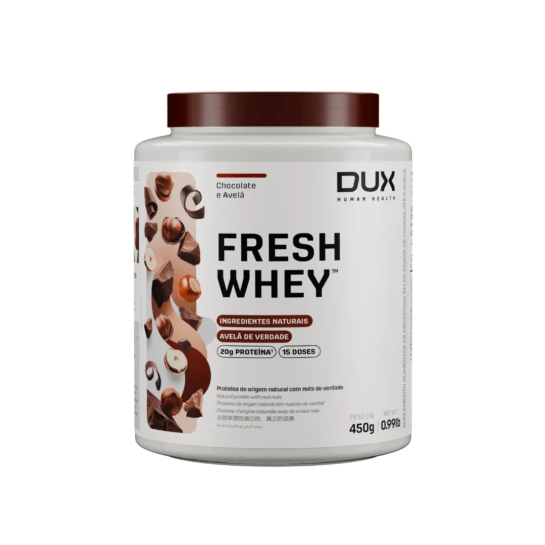 Dux Fresh Whey Protein Chocolate e Avelã-450g