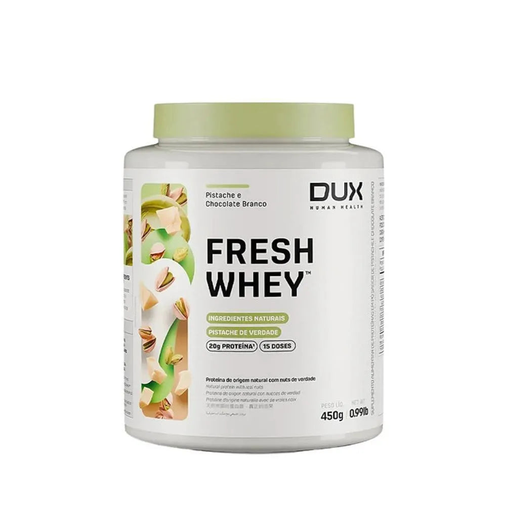 Dux Fresh Whey Protein Pistache e Chocolate Branco-450g