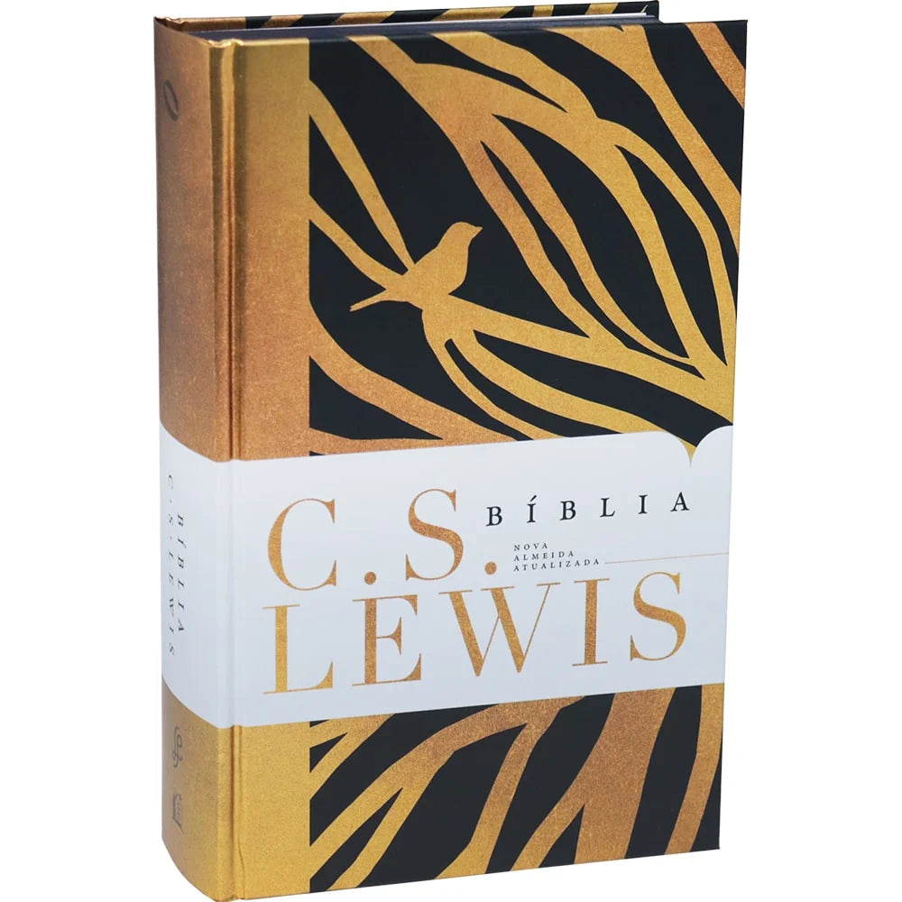 Bíblia C.S Lewis Capa Dura Preto e Dourado-Versão NVT