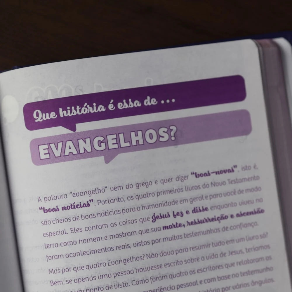 Minha História Bíblia Devocional Para Garotas-Versão NVT