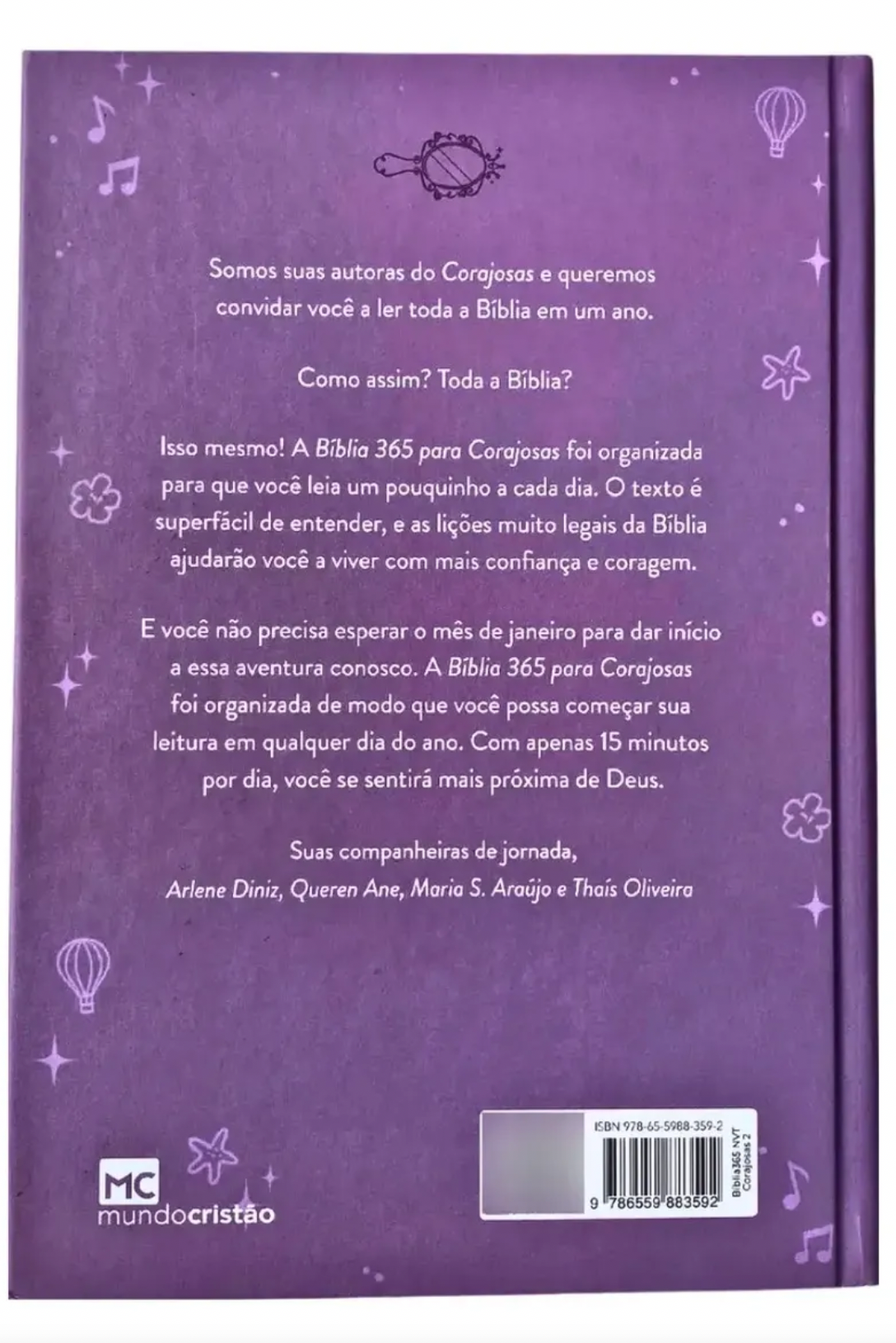 Bíblia 365 Para Corajosas Letra Grande-Versão NVT