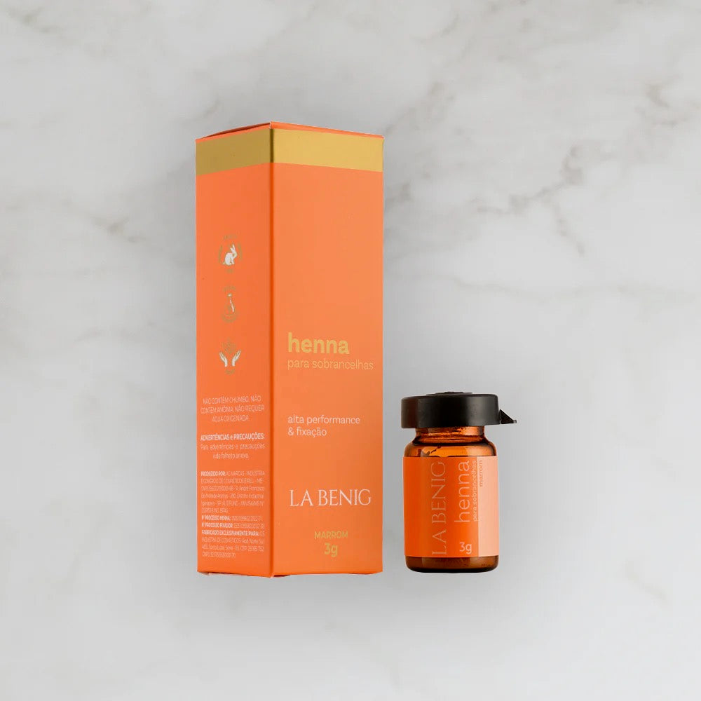 La Benig Henna Para Sobrancelha Marrom-2,5g