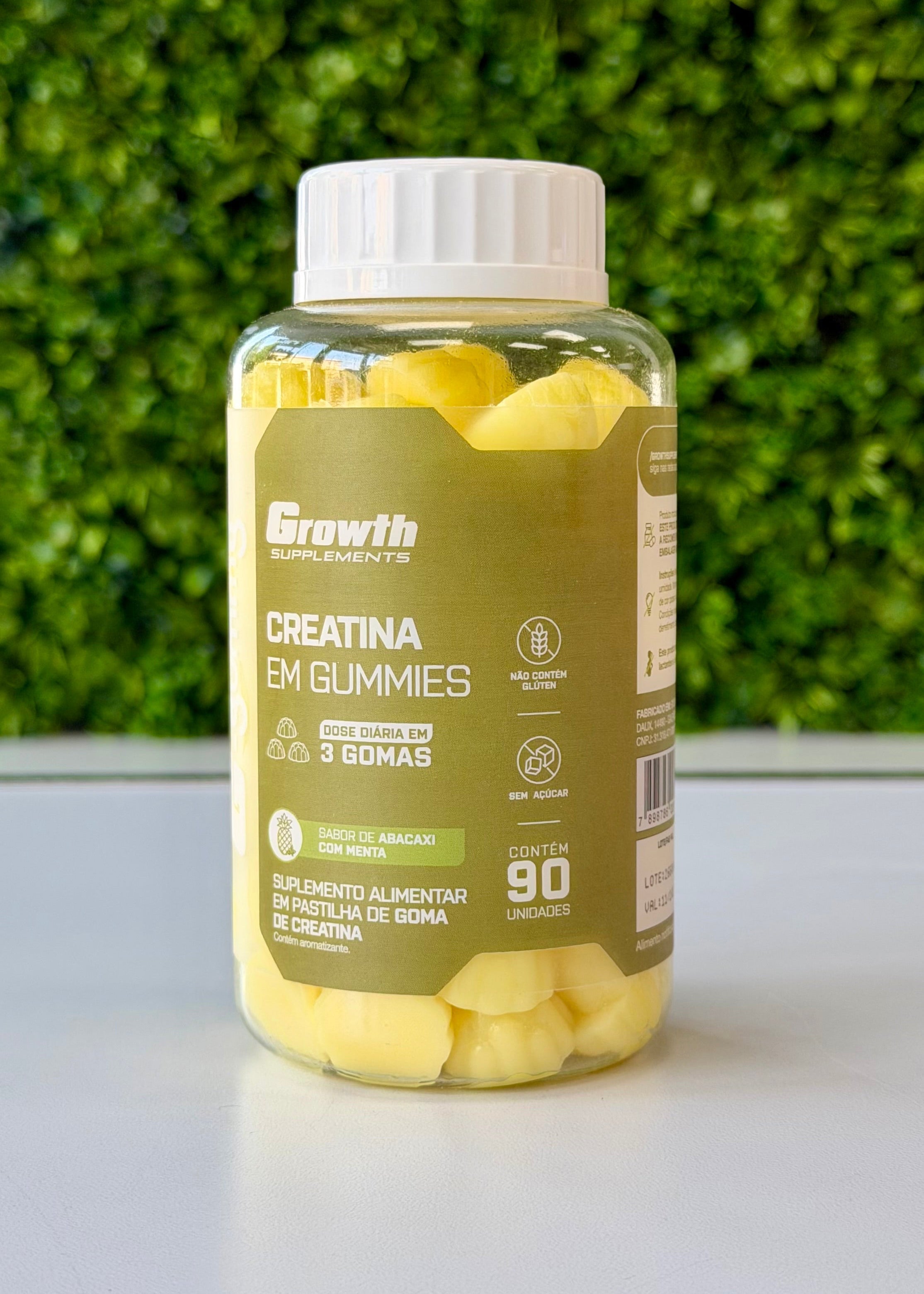 Growth Creatina Em Gummies Abacaxi Com Menta-90 Unidades