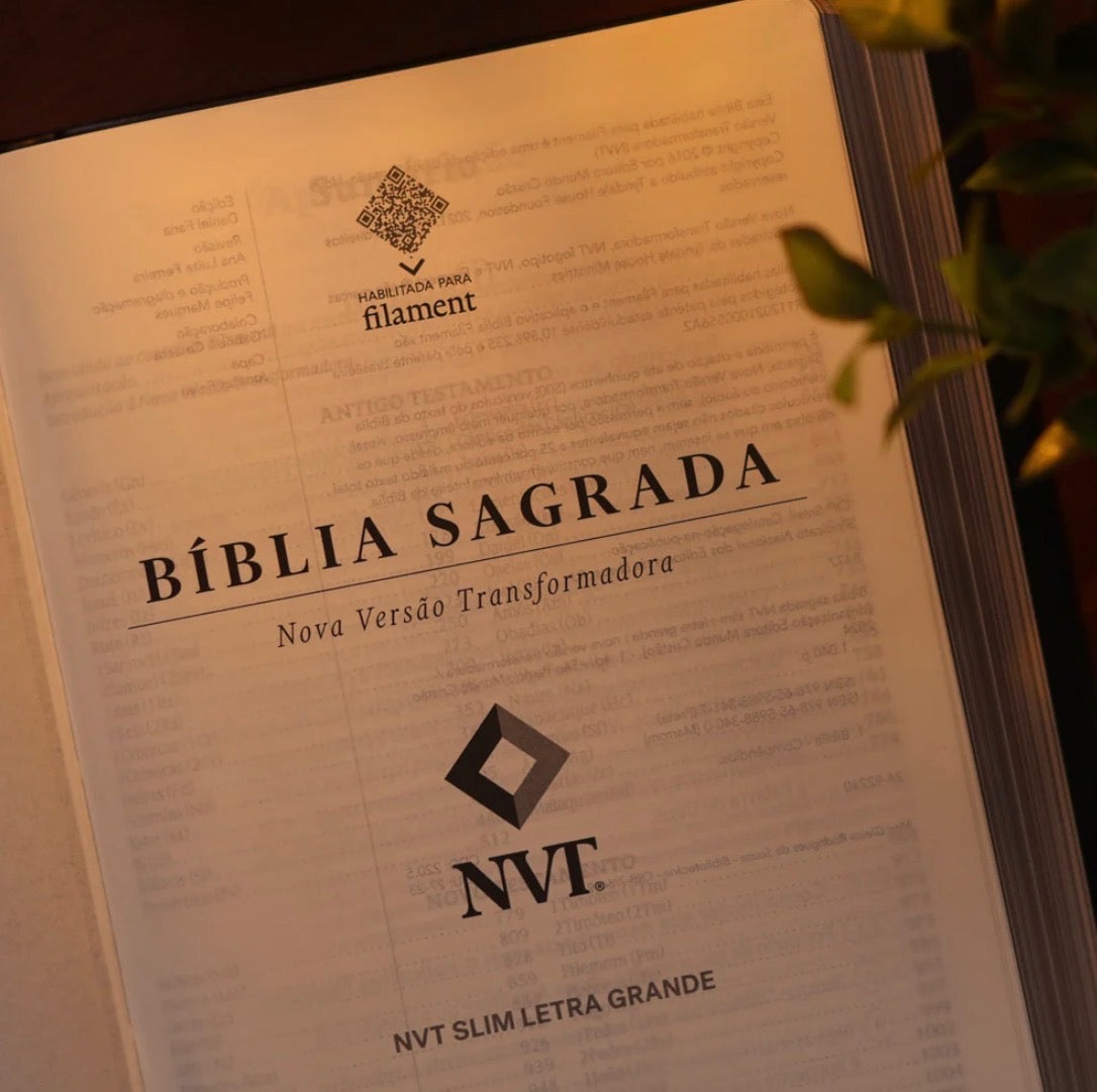Bíblia Sagrada Slim Filament Letra Grande-Versão NVT