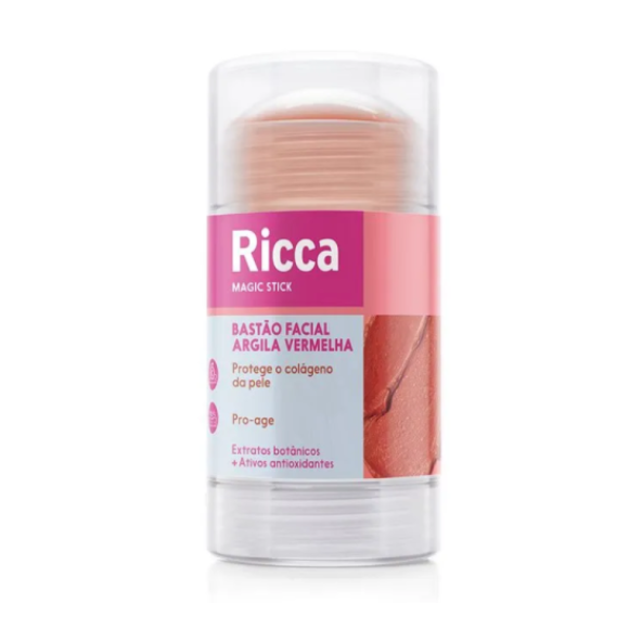 Ricca Bastão Facial Argila Vermelha Pro-Age-30g