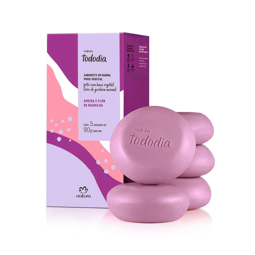 Natura Tododia Sabonete Ameixa e Flor de Baunilha- 5 Unidades