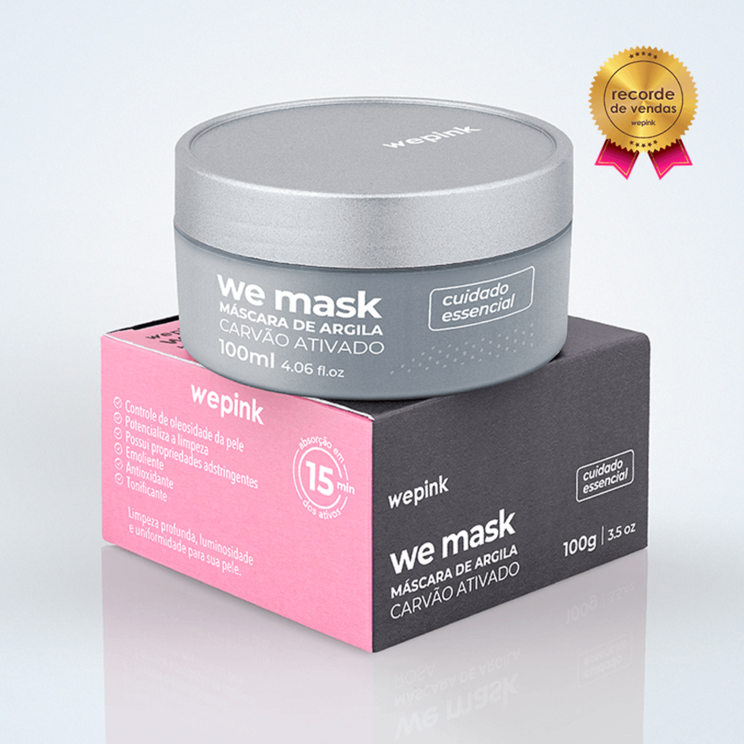 Wepink Màscara de Argila Carvão Ativado-100g