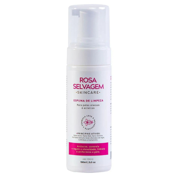 Rosa Selvagem SkinCare Espuma de Limpeza-150ml