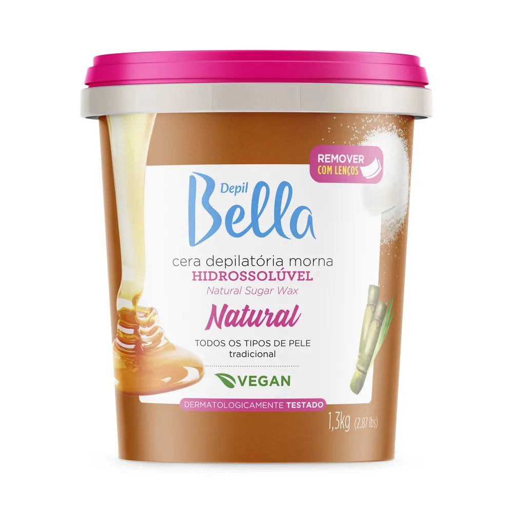 Depil Bella Cera Hidrossolúvel Natural- 600g