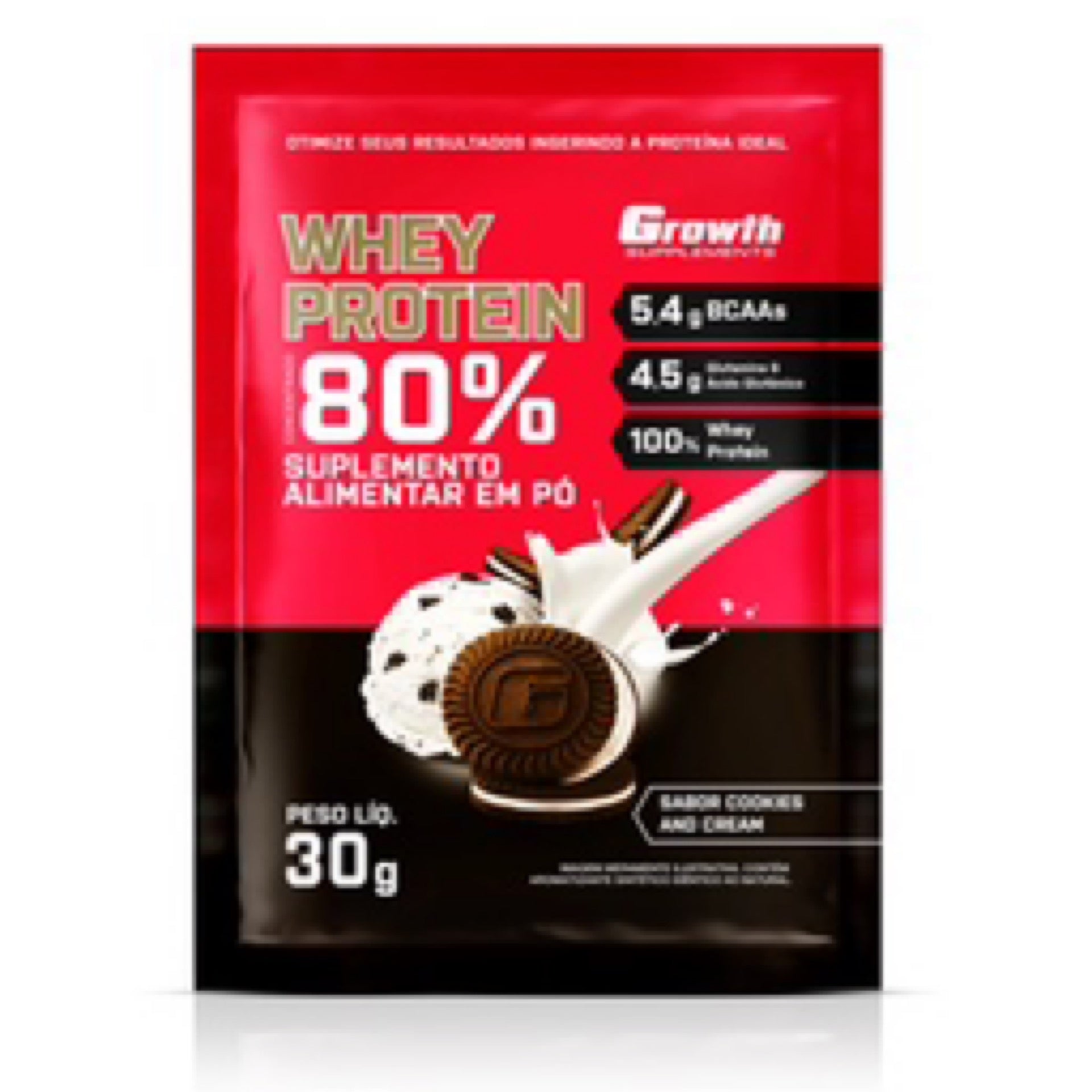 Growth Whey Protein Sachê Cookies and Cream-30g