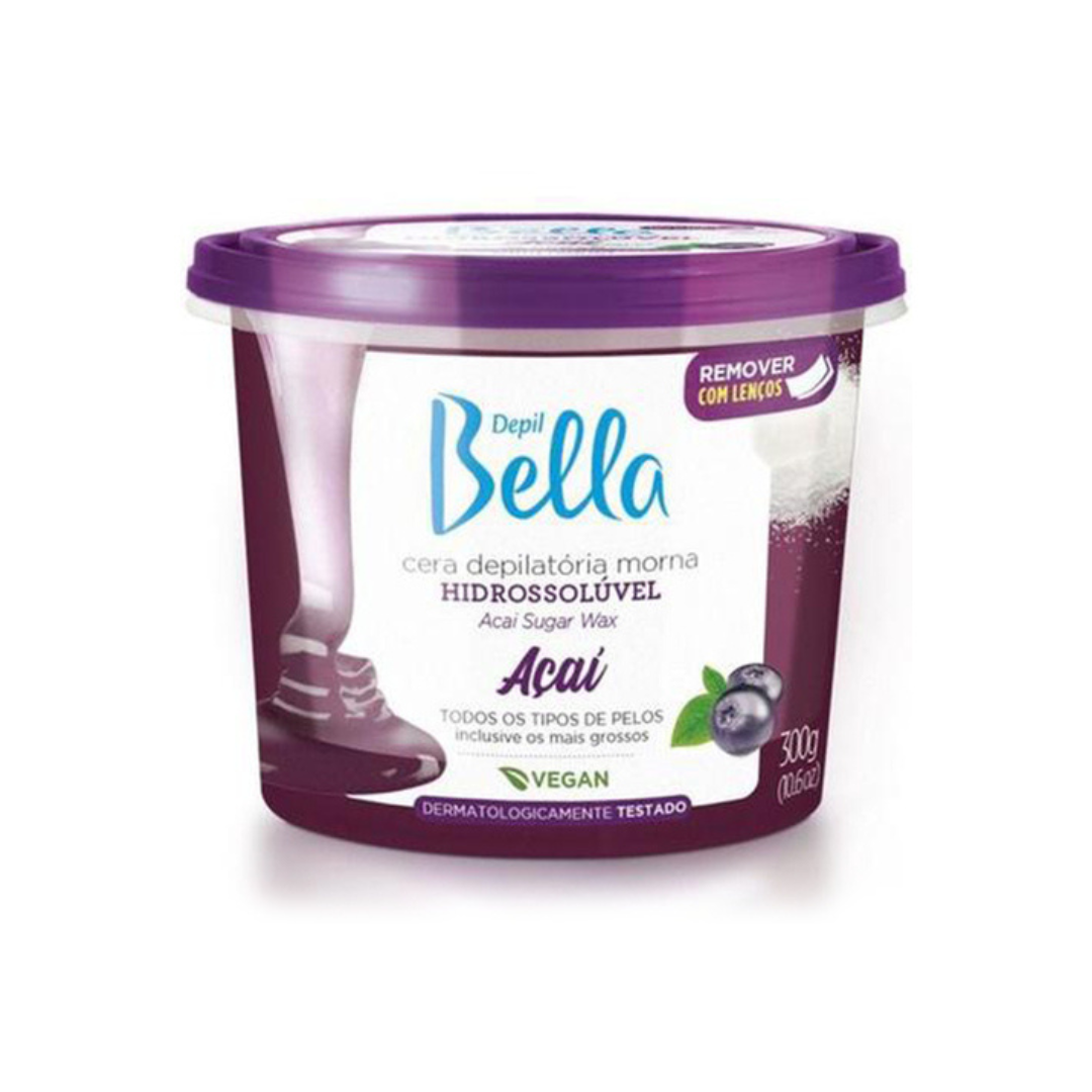 Depil Bella Cera Hidrassolúvel Açaí-300g