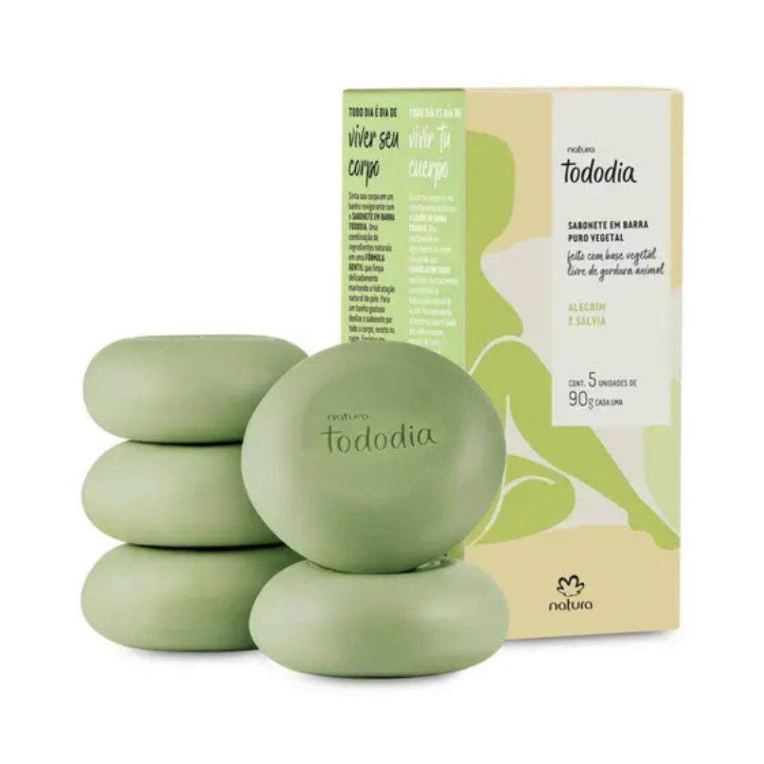 Natura Tododia Sabonete Alecrim e Sálvia-5 Unidades