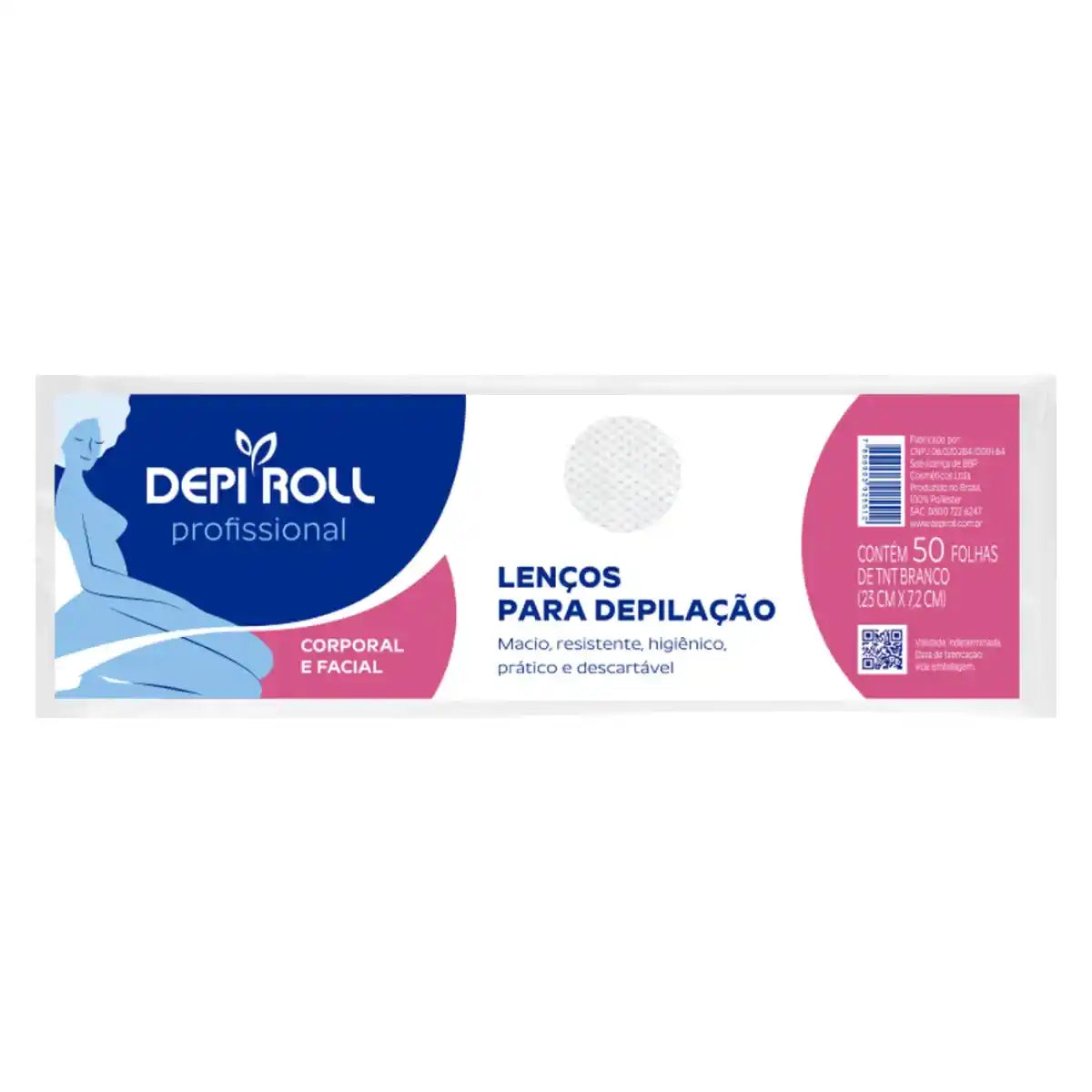 Depi Roll Profissional Lenços Para Depilação-50 Folhas