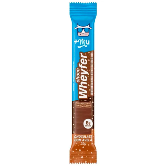 +Mu Barra de Proteína Wheyfer Chocolate com Avelã-25g