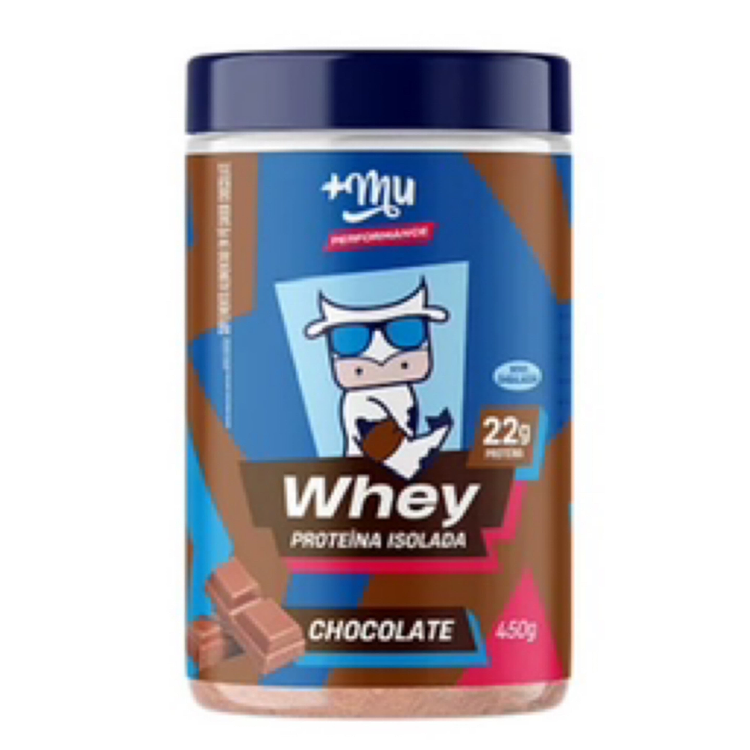 +Mu Whey Proteína Isolada Chocolate-450g