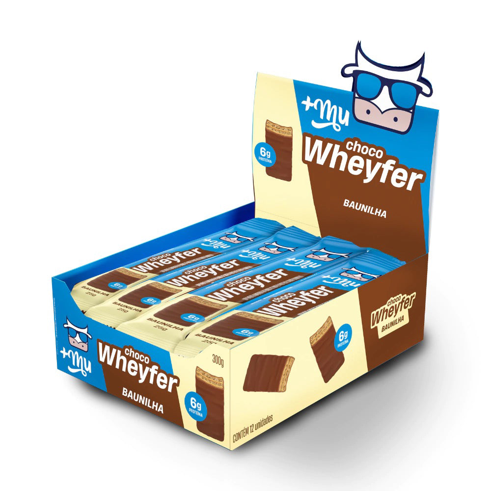 +Mu Barra de Proteína Wheyfer Baunilha-25g