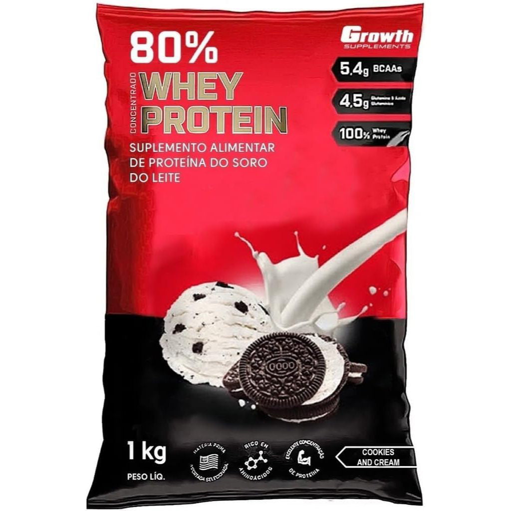Growth Whey Protein Cookies and Cream- 1Kg