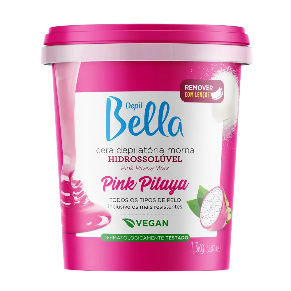 Depil Bella Cera Hidrossolúvel Pink Pitaya- 600g