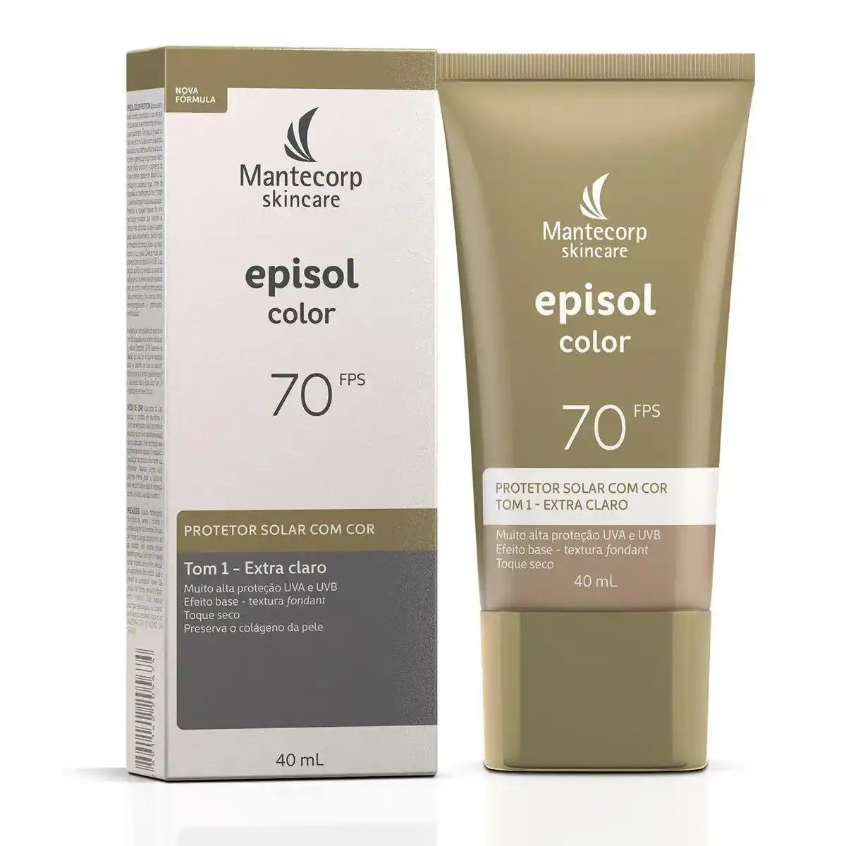 Episol Color Protetor Solar FPS70 Tom 1 Extra Claro-40ml
