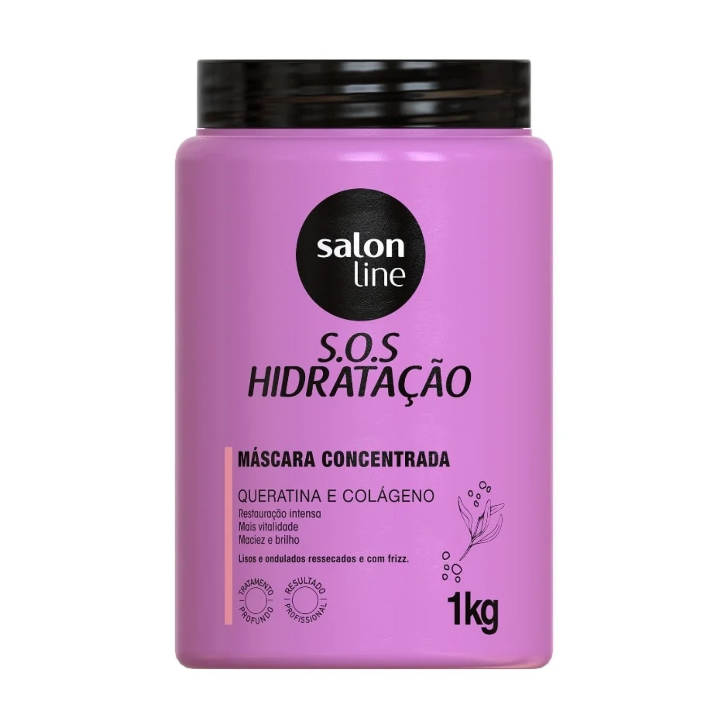 S.O.S Hidratação Máscara Concentrada Queratina e Colágeno-1Kg