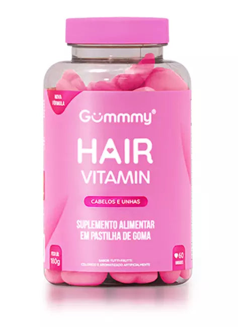 Gummy Hair Cabelos, Unhas e Pele Tutti Frutti-60 Unidades