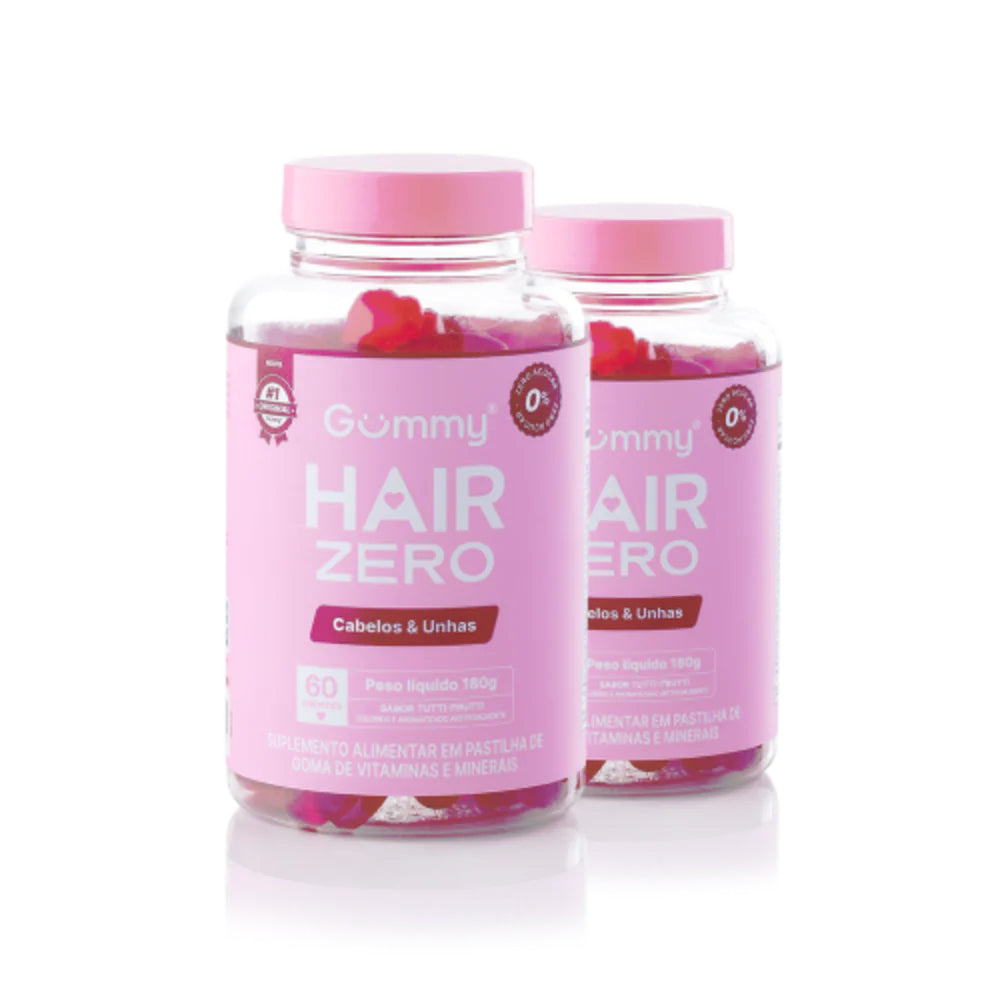 Gummy Hair Zero Cabelos & Unhas Tutti Frutti-60 unidades
