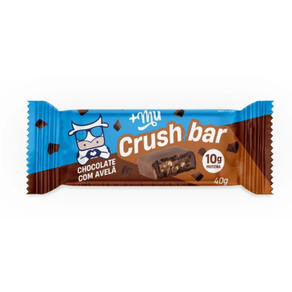 +Mu Barra de Proteína Crush Bar Chocolate com Avelã-40g