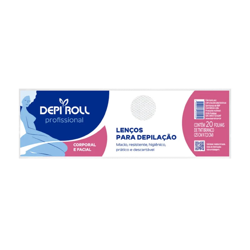 Depi Roll Profissional Lenços Para Depilação- 20 Folhas